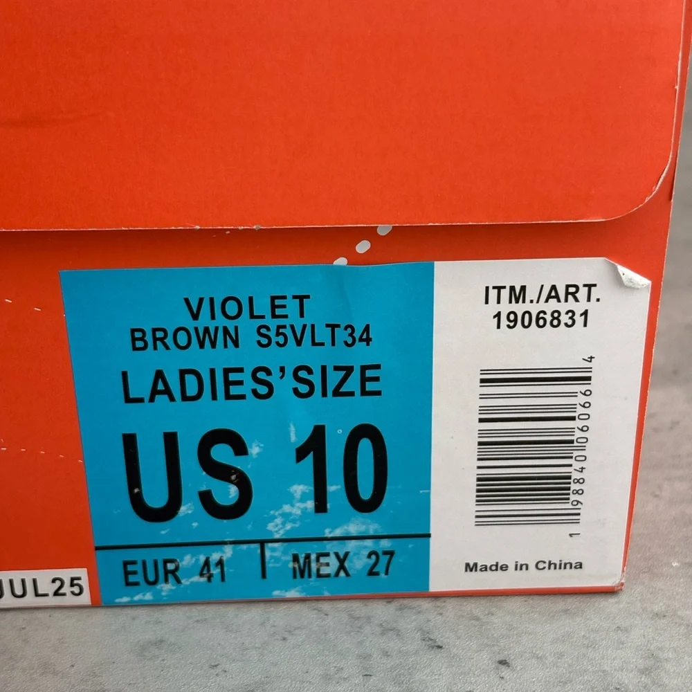 JSport Violet Boots Women's Brown Zip Knit Cuff and Memory Foam Comfort Sz 10 - Picture 6 of 6